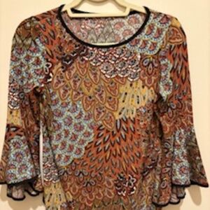 Printed Top - Size Small